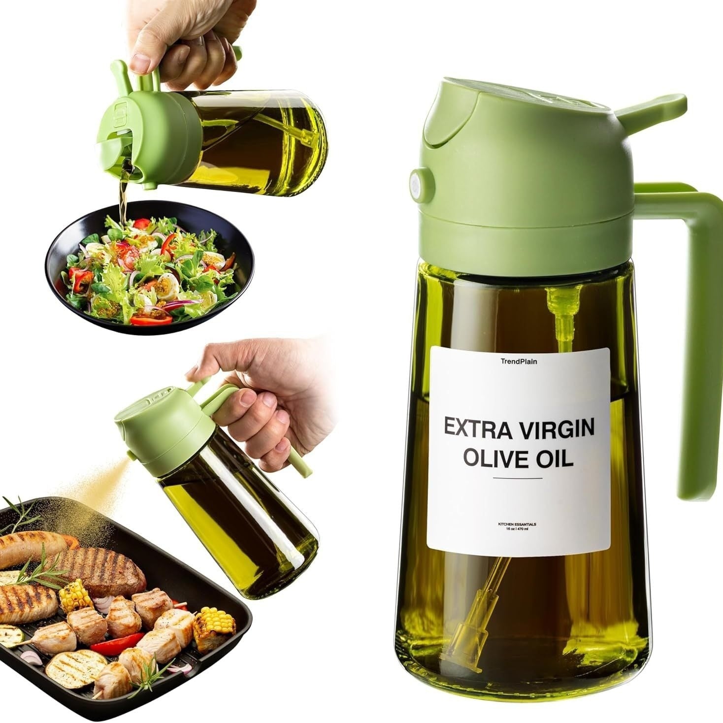 Compact Glass Oil Dispenser
