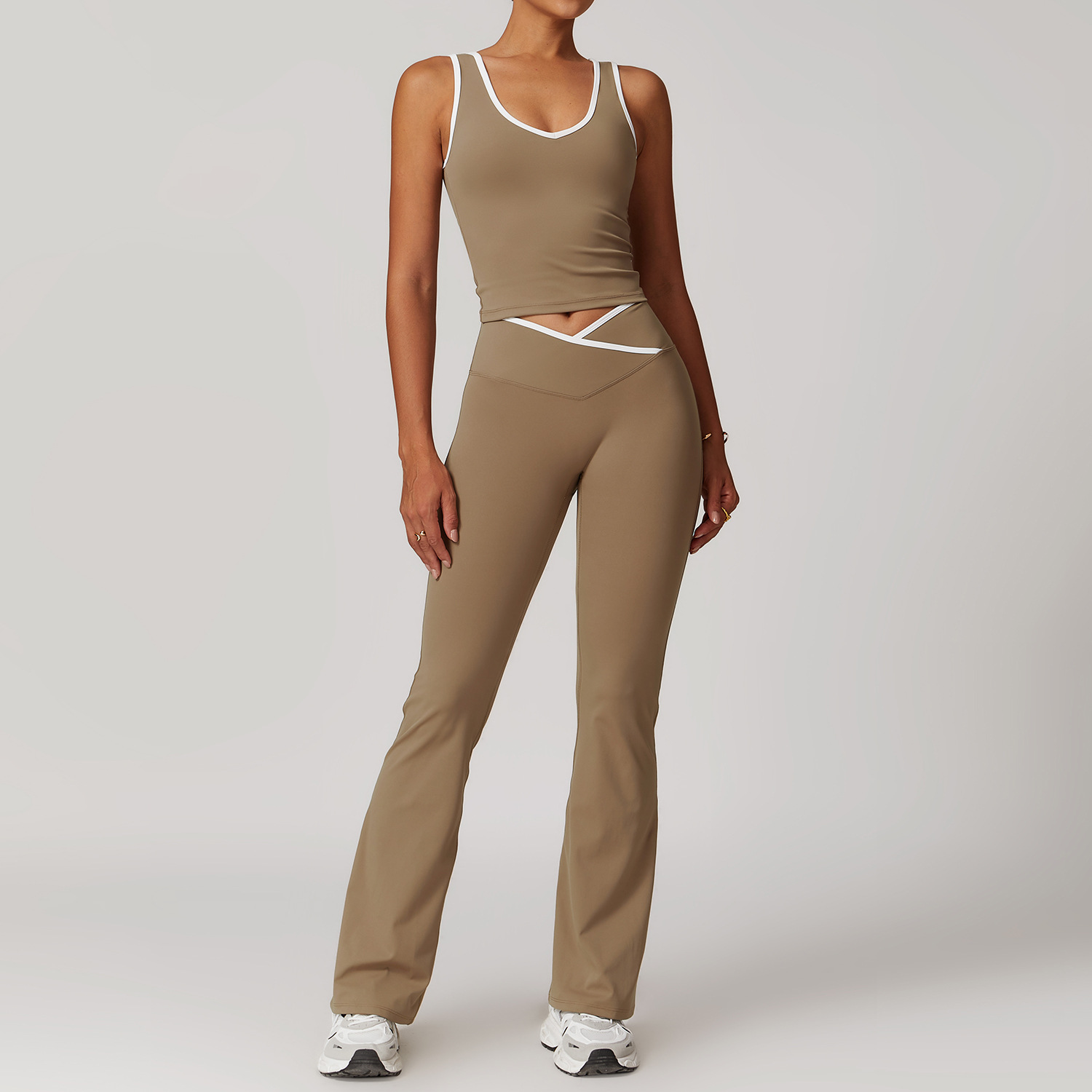 Cross High Top Sports Suit Female Fitness Yoga Wear