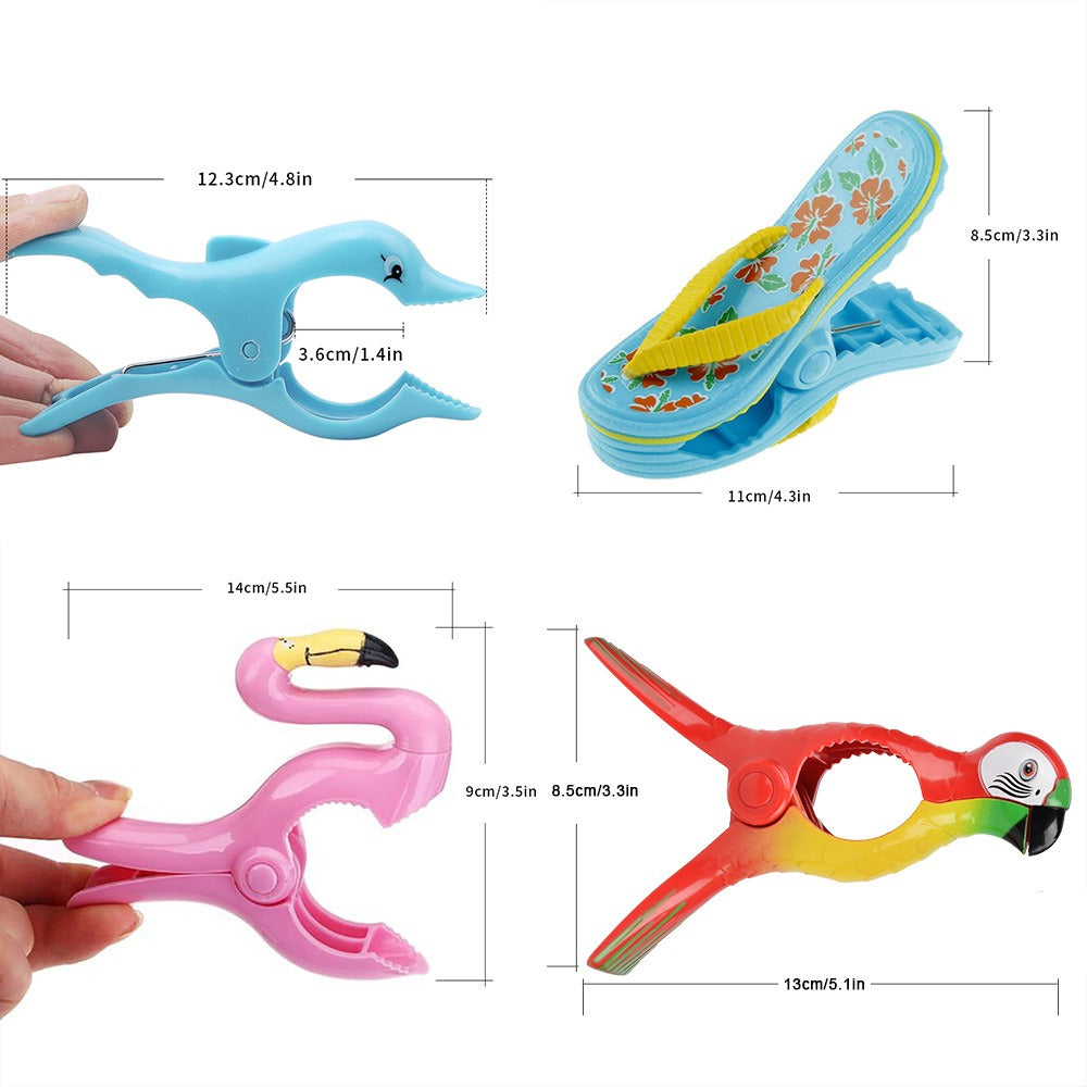 Cute Animal Beach Towel Clips