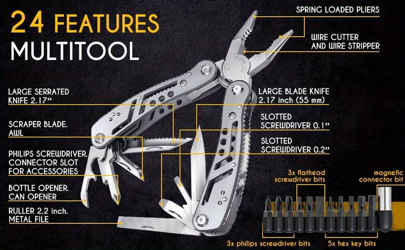 Ultimate 24-in-1 Father's Day Multitool
