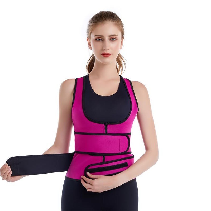 Women's Neoprene Waist Trainer Vest with Adjustable Sweat Belts