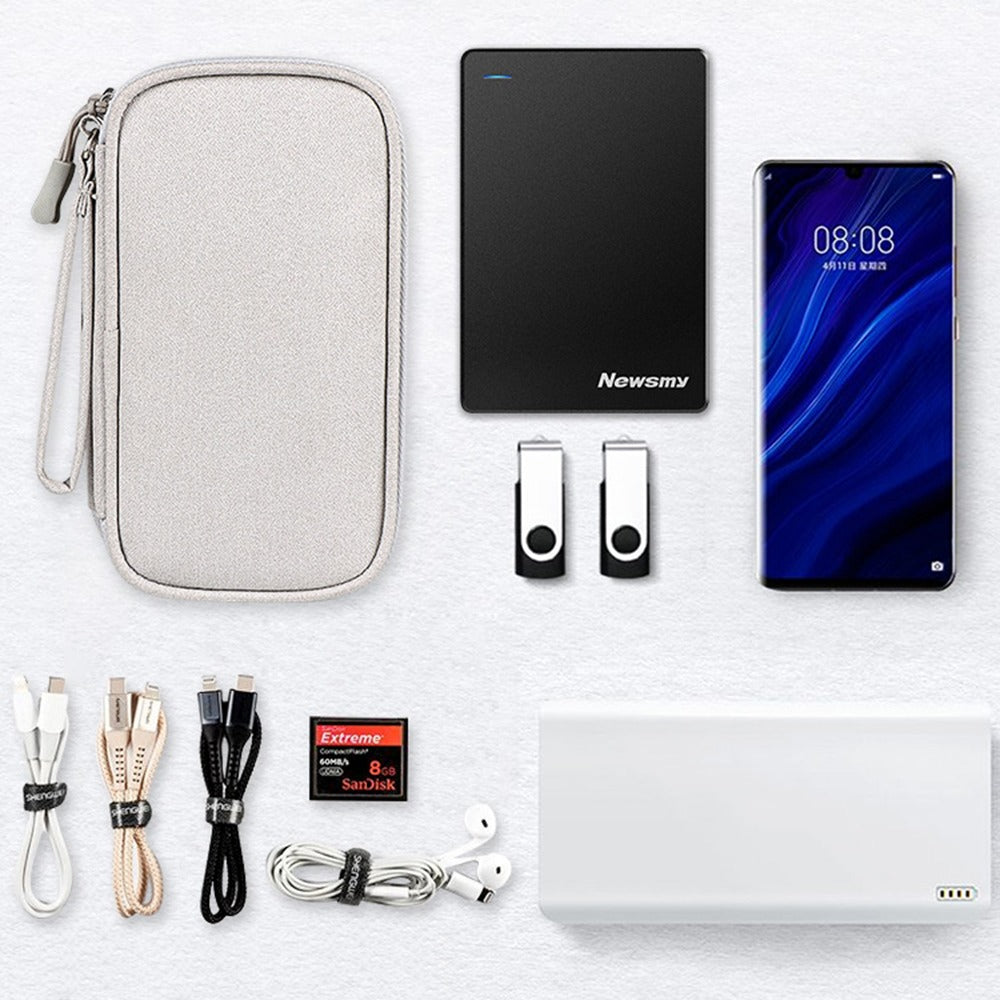 Water-Resistant Tech Organizer Bag