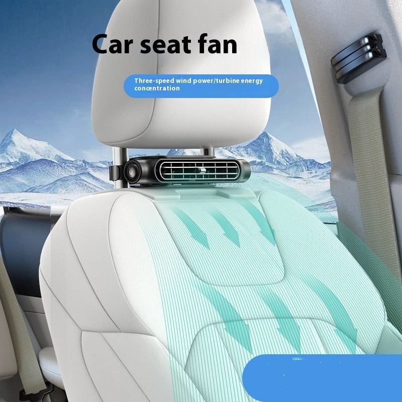 Beat the Heat: Compact Bladeless Car Seat Fan