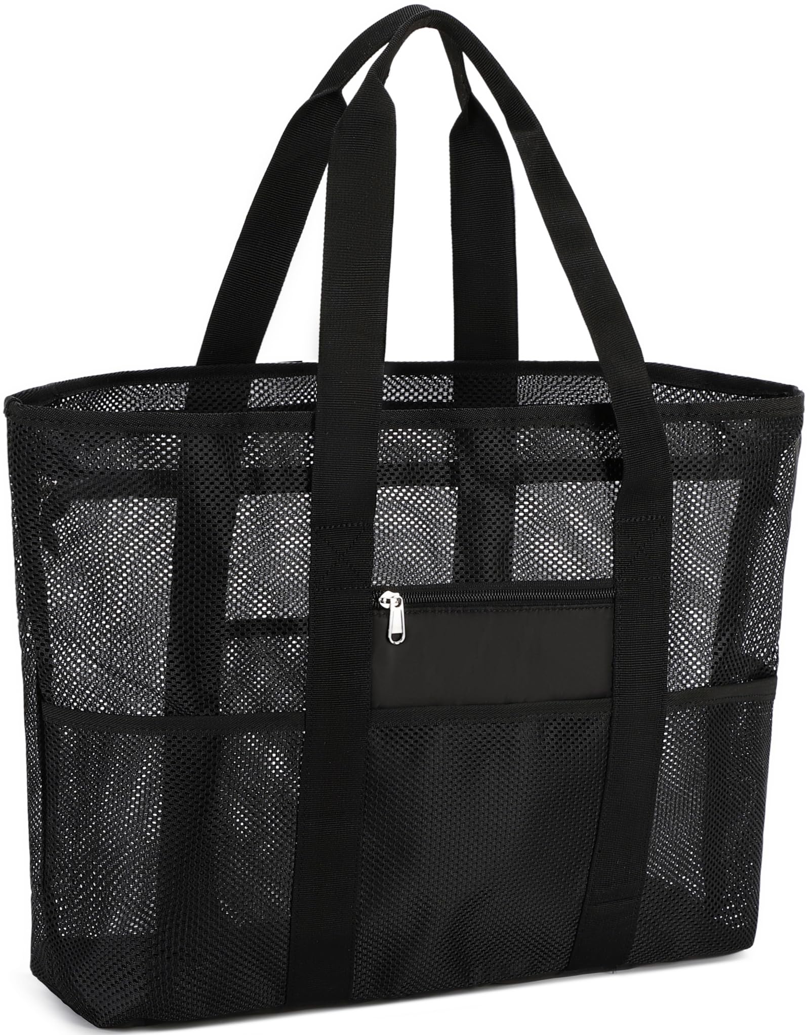 Oversized Mesh Beach Bag & Sand-Free Pool Tote